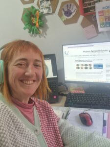 Foto, emprendedora, coworking